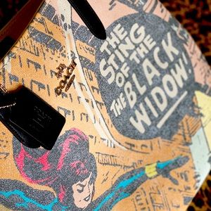 Coach Marvel Tote With Black Widow